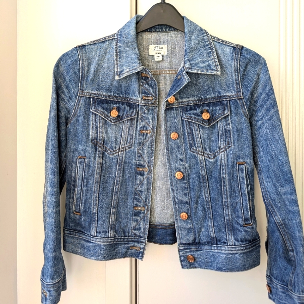 J Crew women denim jean jacket